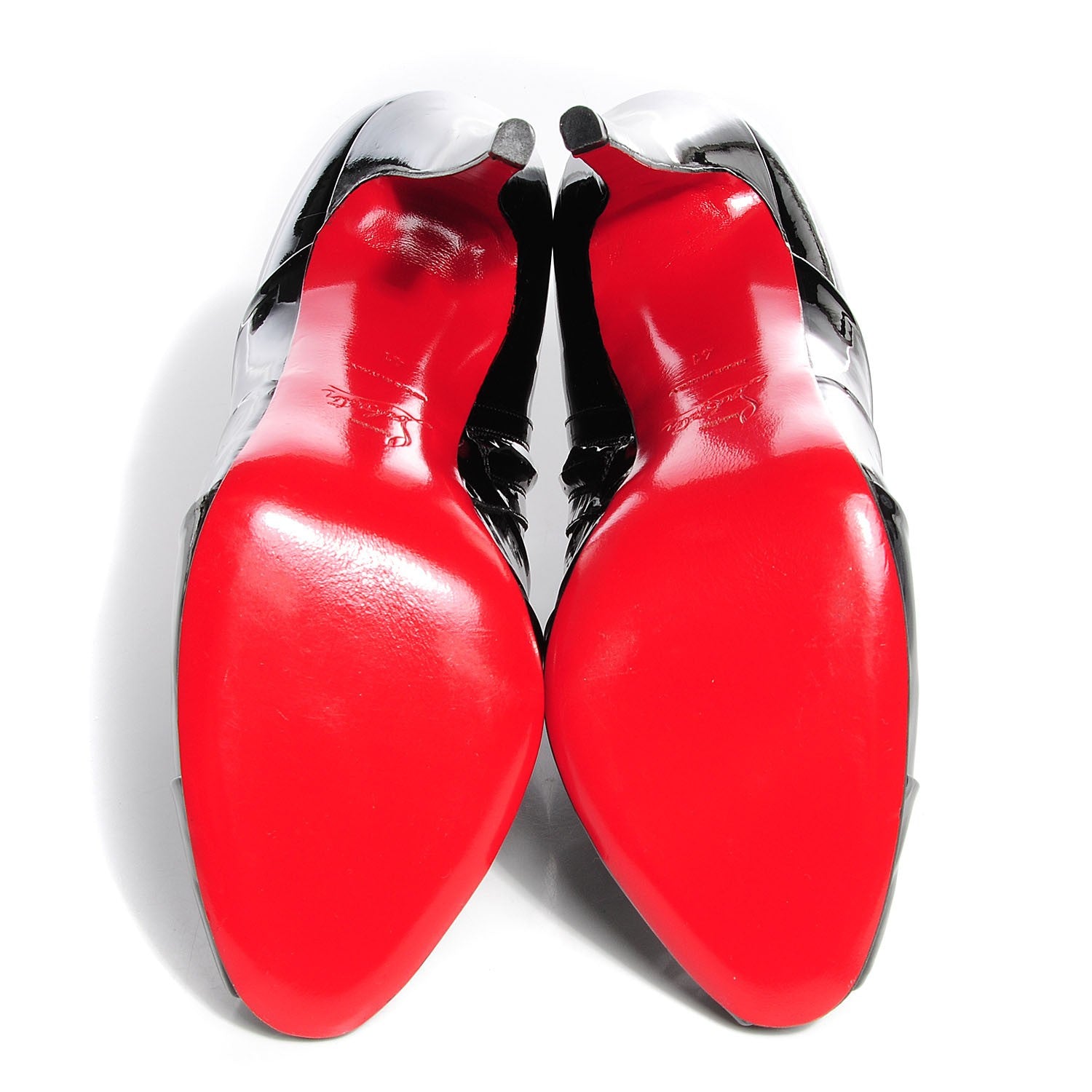 Christian Louboutin Patent Robot 120 Ankle Boots 41 Black 5 of 6
