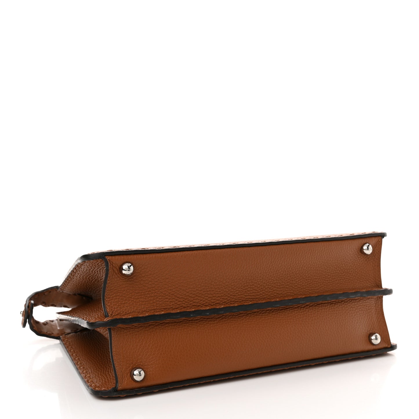 Cuoio Romano Selleria Bi-Color Medium Peekaboo Iconic Satchel Mou Deserto