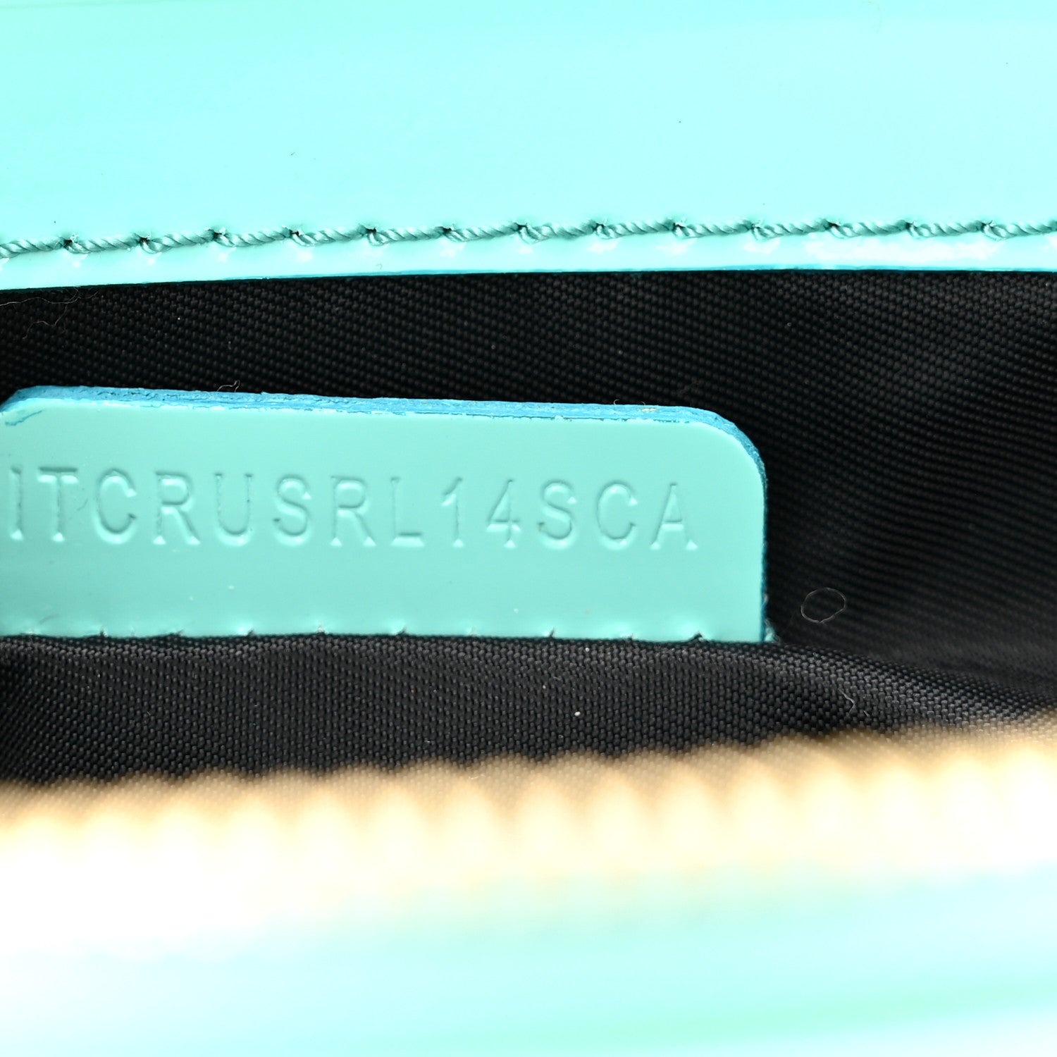 Burberry Patent Bridle Calfskin Parmoor Clutch Bag Turquoise 8 of 11