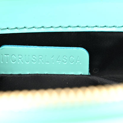 Burberry Patent Bridle Calfskin Parmoor Clutch Bag Turquoise 8 of 11