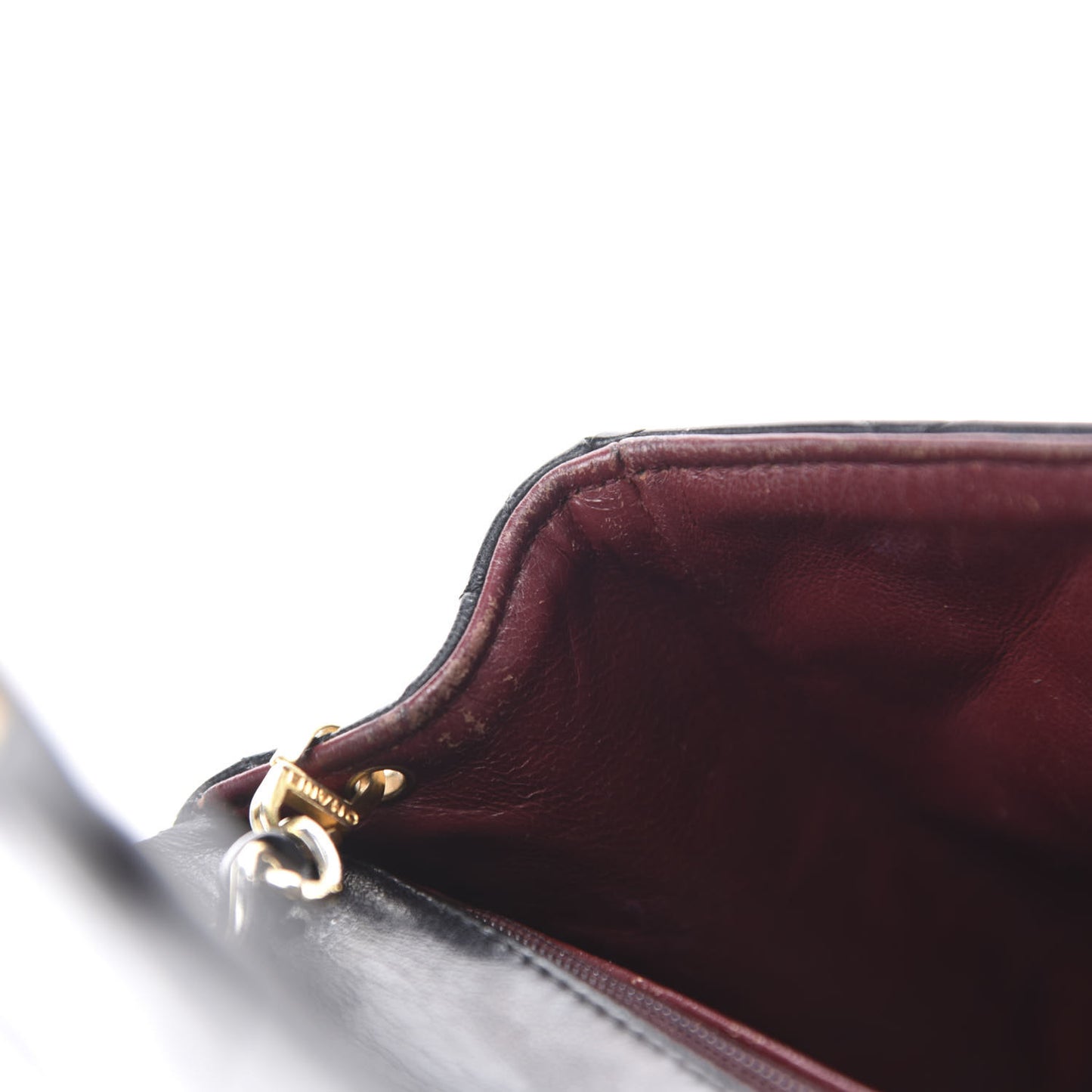 Lambskin Quilted Mini Square Flap Black