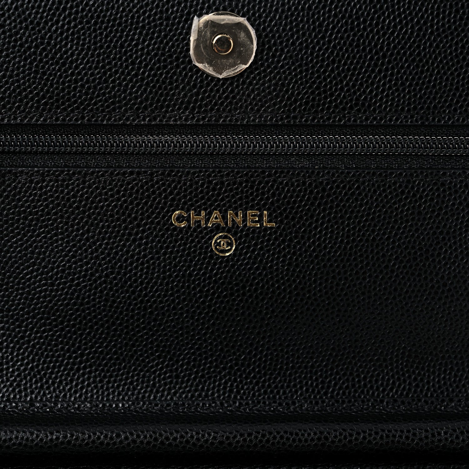 Chanel Caviar Quilted Wallet With Charms On Chain WOC Black 6 of 14