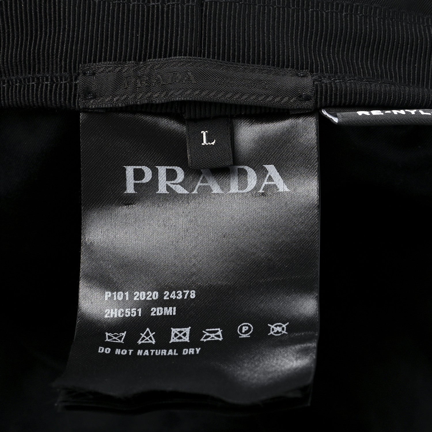 Prada Re-Nylon Mens Newsboy Hat L Black 7 of 7