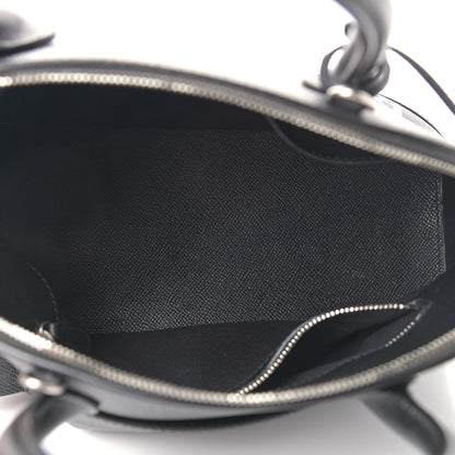 Balenciaga Signature Grained Calfskin Logo S Ville Top Handle Bag Black Grey 5 of 10