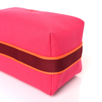 Hermes Canvas Large Bride-A-Brac Pouch Hibiscus 8 of 8