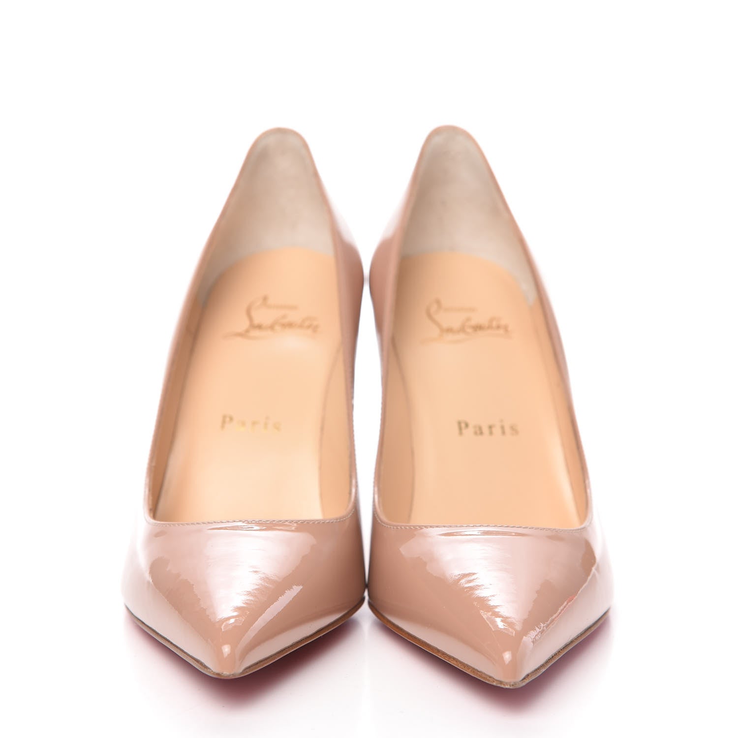 Christian Louboutin Patent Kate 85 Pumps 35 Nude 2 of 9