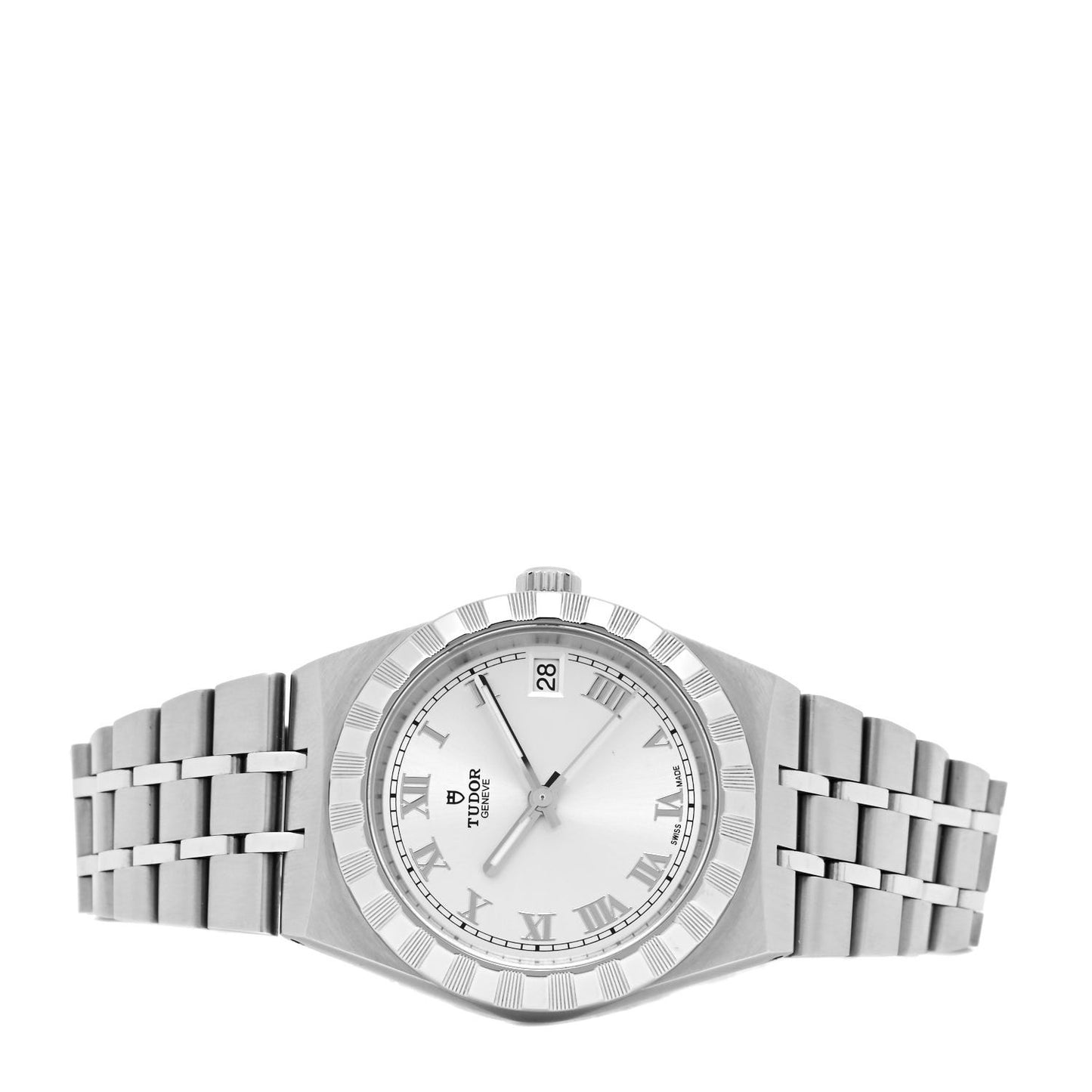 Stainless Steel 34mm Royal Automatic Watch Silver 28400