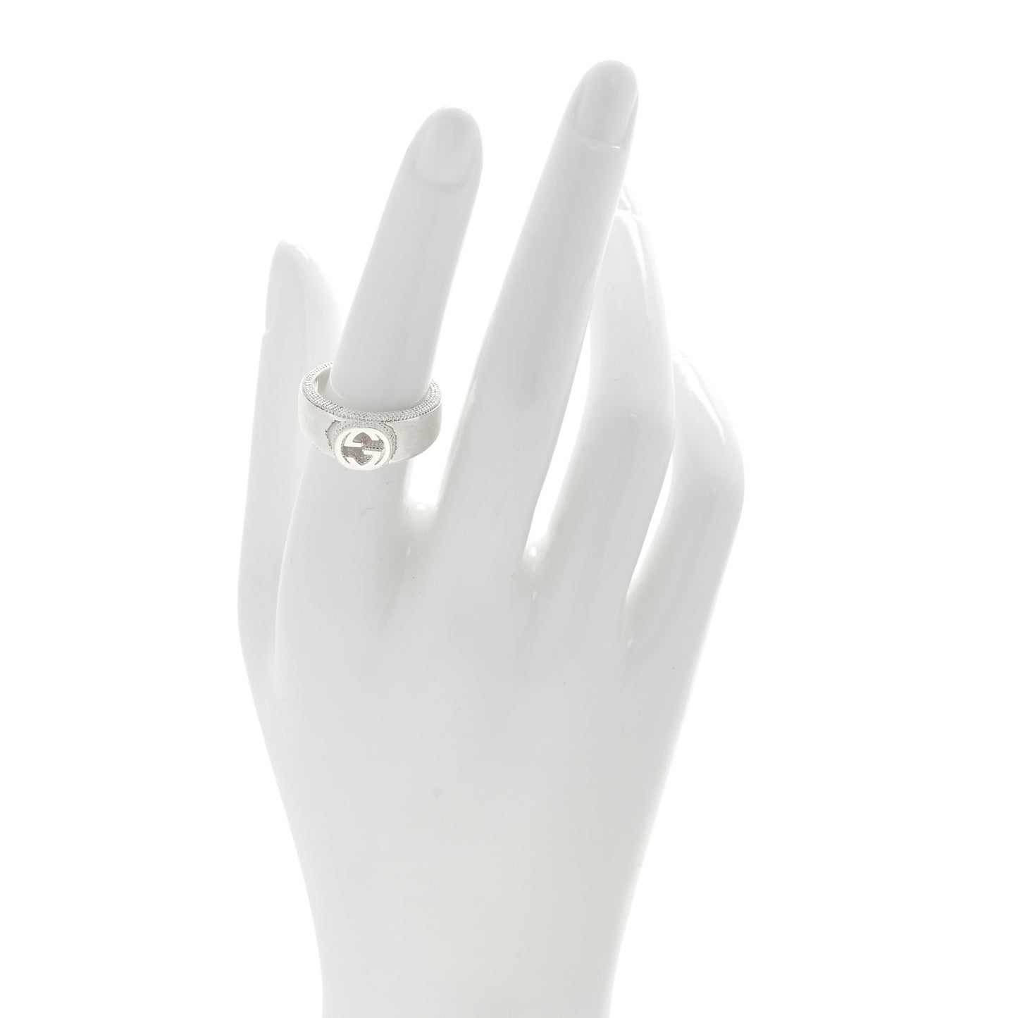 Sterling Silver GG Ring 54 6.75