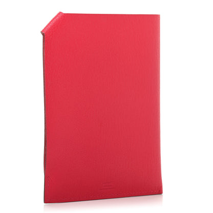 Hermes Chevre Chamkila Tarmac PM Passport Holder Rose Extreme 3 of 7