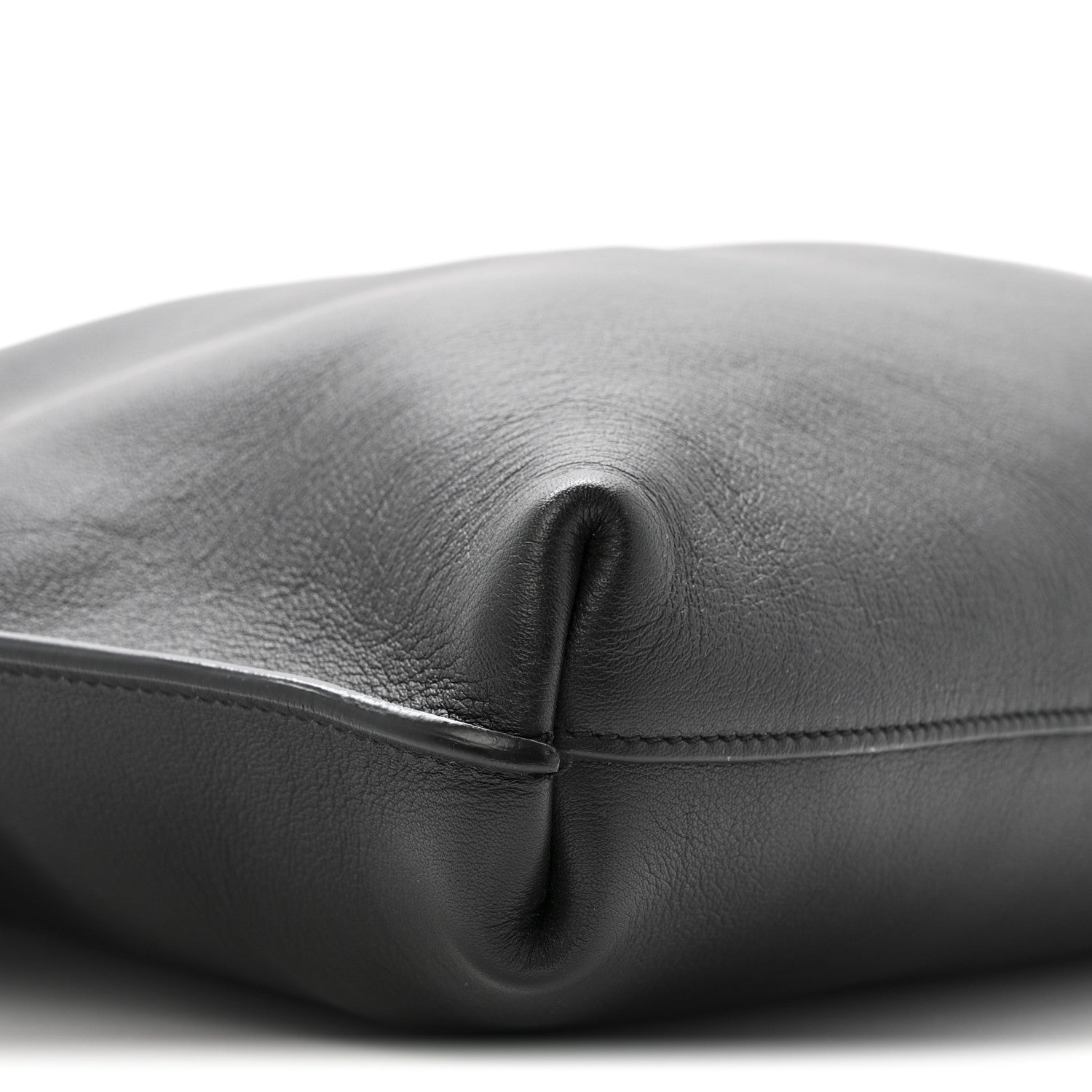 Saint Laurent Calfskin Medium Suzanne Hobo Black 10 of 12