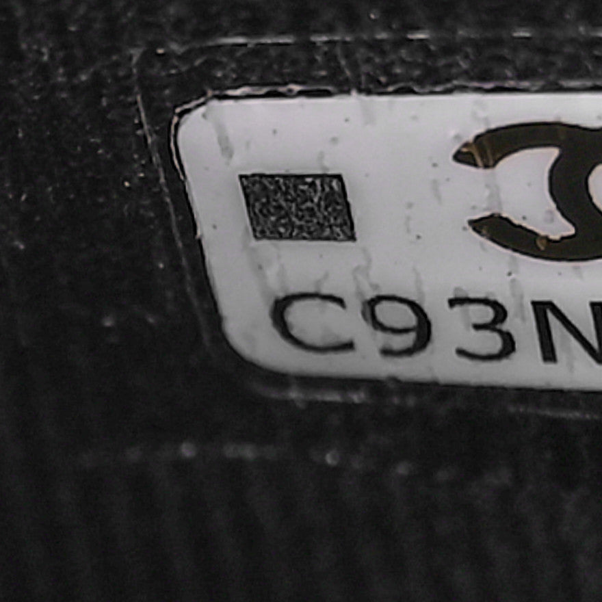 Chanel Caviar Quilted Enamel Coco Casino Flap Card Holder Wallet Black 6 of 9