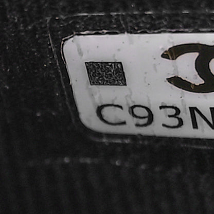 Chanel Caviar Quilted Enamel Coco Casino Flap Card Holder Wallet Black 6 of 9