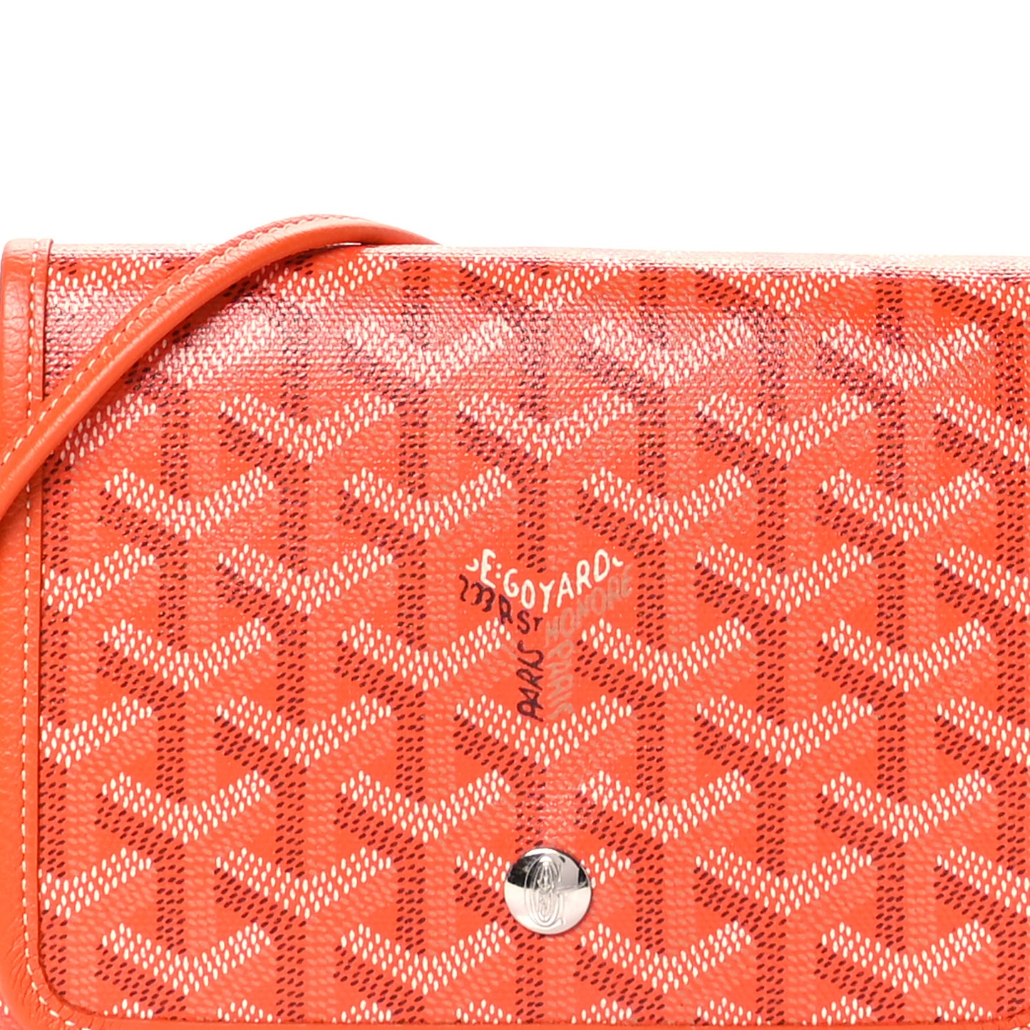 Goyardine Plumet Wallet Clutch Orange