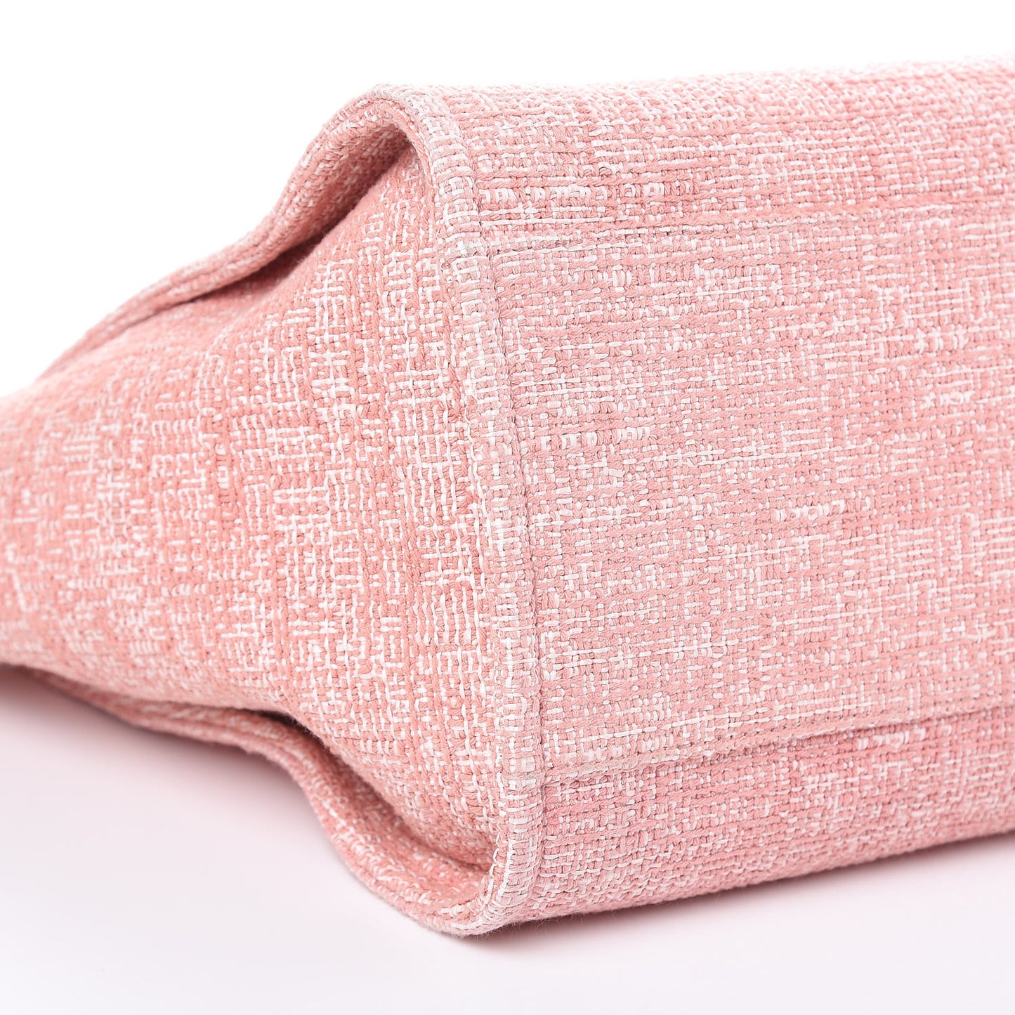 Straw Lurex Large Deauville Tote Pink