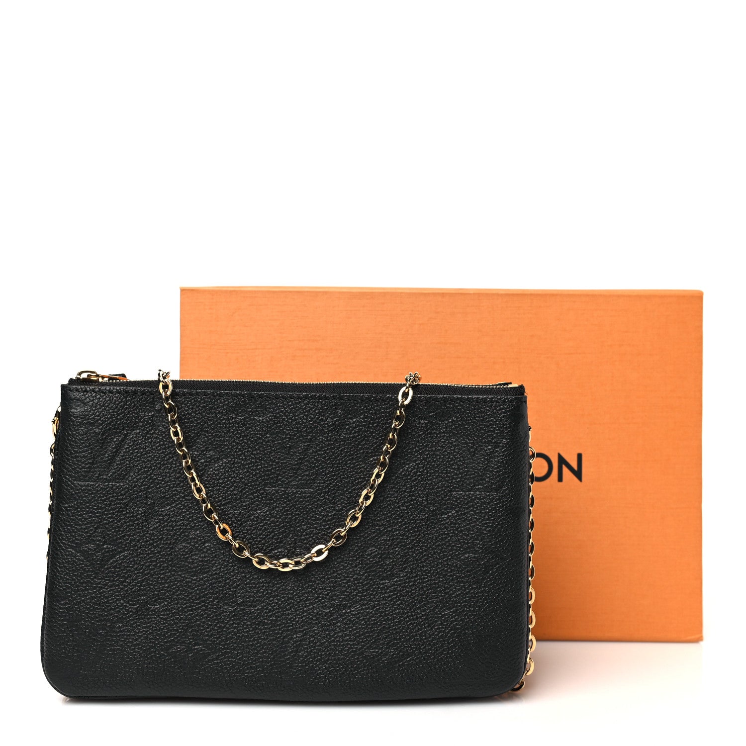 Louis Vuitton Empreinte Double Zip Pochette Black 12 of 12