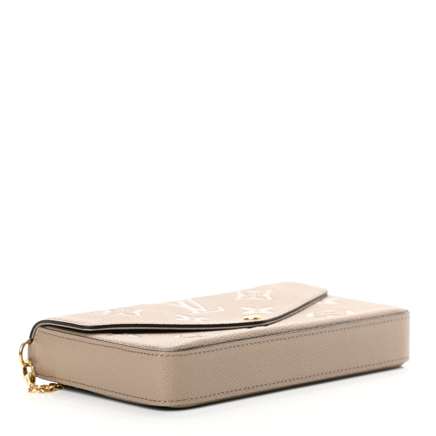 Louis Vuitton Empreinte Monogram Giant Felicie Pochette Tourterelle Creme 5 of 11