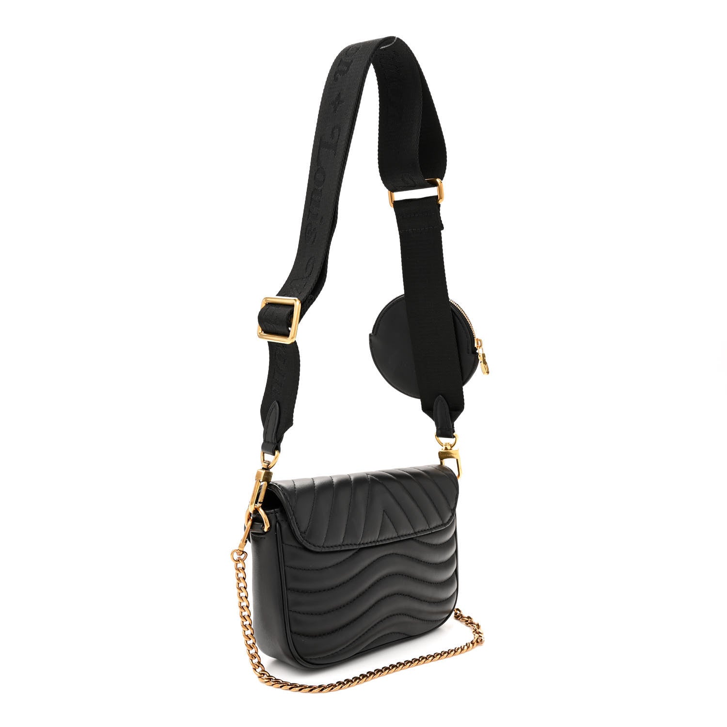 Louis Vuitton Calfskin New Wave Multi Pochette Black 3 of 11