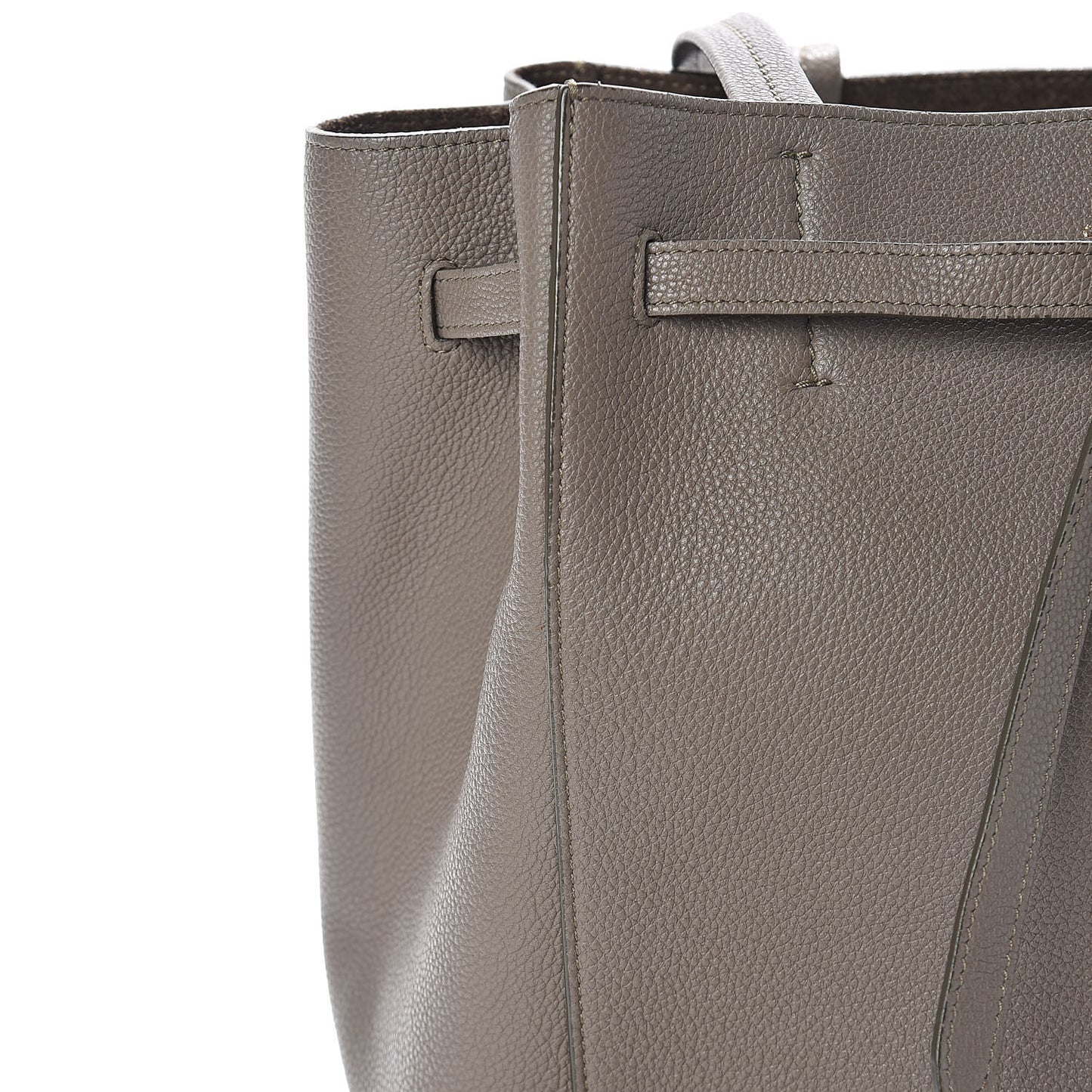 Soft Grained Calfskin Small Belt Cabas Phantom Taupe