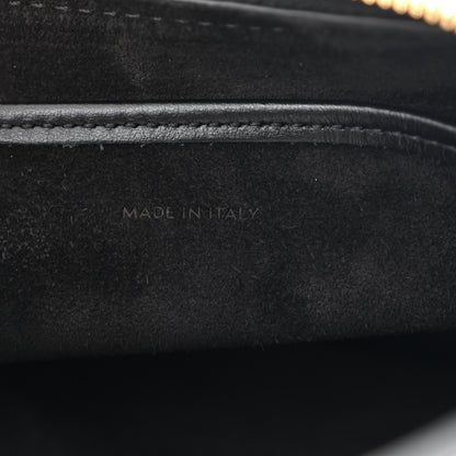 Celine Smooth Calfskin Medium Strap Ava Triomphe Shoulder Bag Black 7 of 10