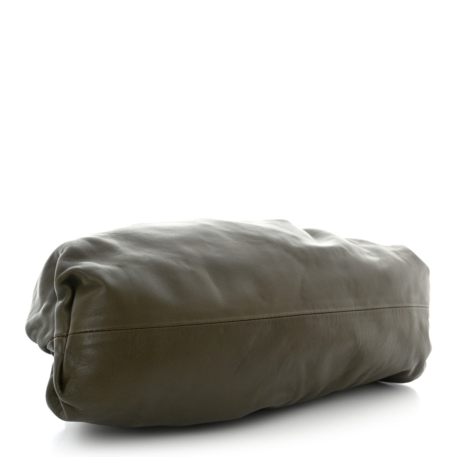 Bottega Veneta Smooth Butter Calf The Pouch Oversized Clutch Mud 4 of 10