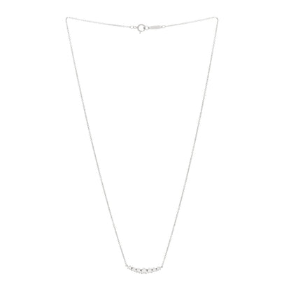 Tiffany Platinum Diamond .37ctw Graduated Pendant Necklace 3 of 5