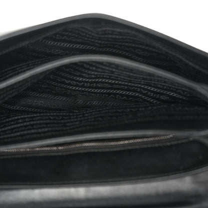 Prada Saffiano Tessuto Nylon Chain Shoulder Bag Black 5 of 11