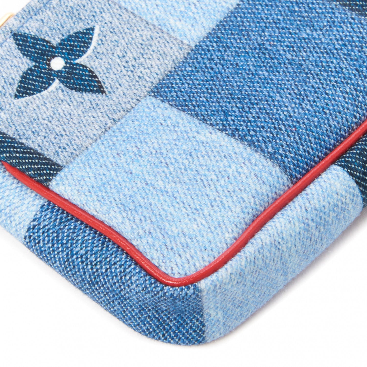 Louis Vuitton Denim Micro Pochette Accessories Denim Rouge 5 of 7