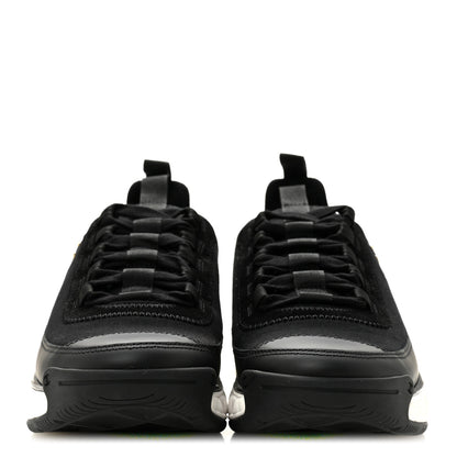 Chanel Velvet Calfskin Mixed Fibers CC Sneakers 37.5 Black 3 of 10