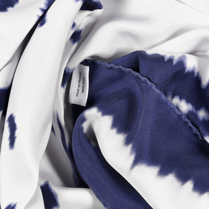 Hermes Silk Brides De Gala Wash Scarf 90 Marine White 3 of 3