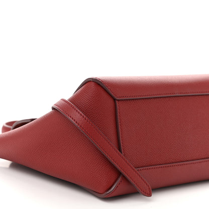 Celine Grained Calfskin Nano Belt Bag Ruby 9 of 10