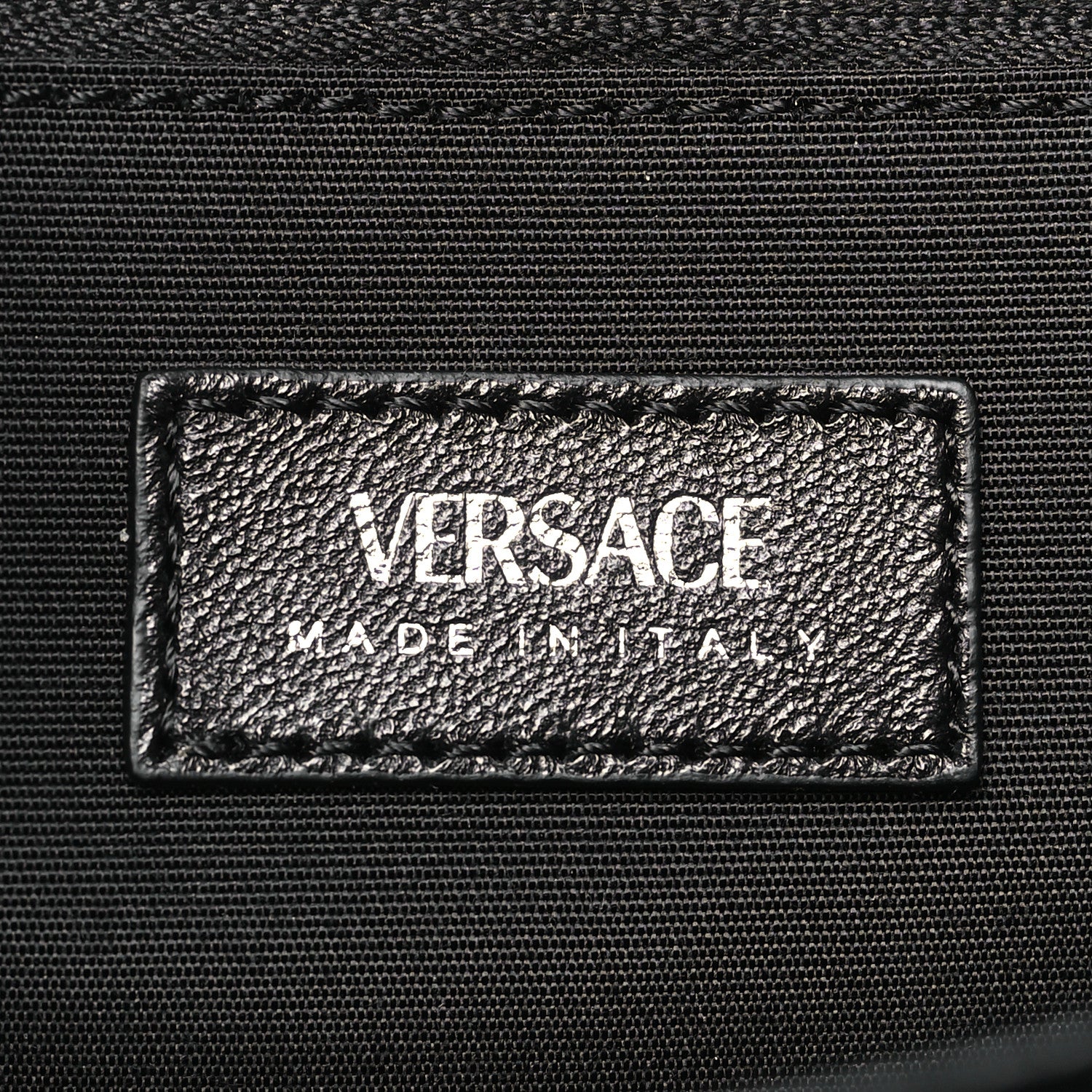 Versace Velvet Quilted Medusa Wallet On Chain Black 6 of 9