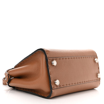 Fendi Cuoio Romano Selleria Bi-Color Mini Peekaboo Iconic Satchel Mou Milk 4 of 12
