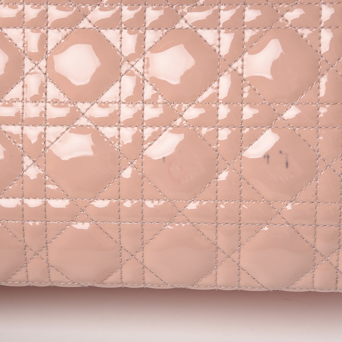 Patent Cannage Large Lady Dior Light Pink