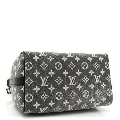 Louis Vuitton Denim Monogram Jacquard Speedy Bandouliere 25 4 of 9