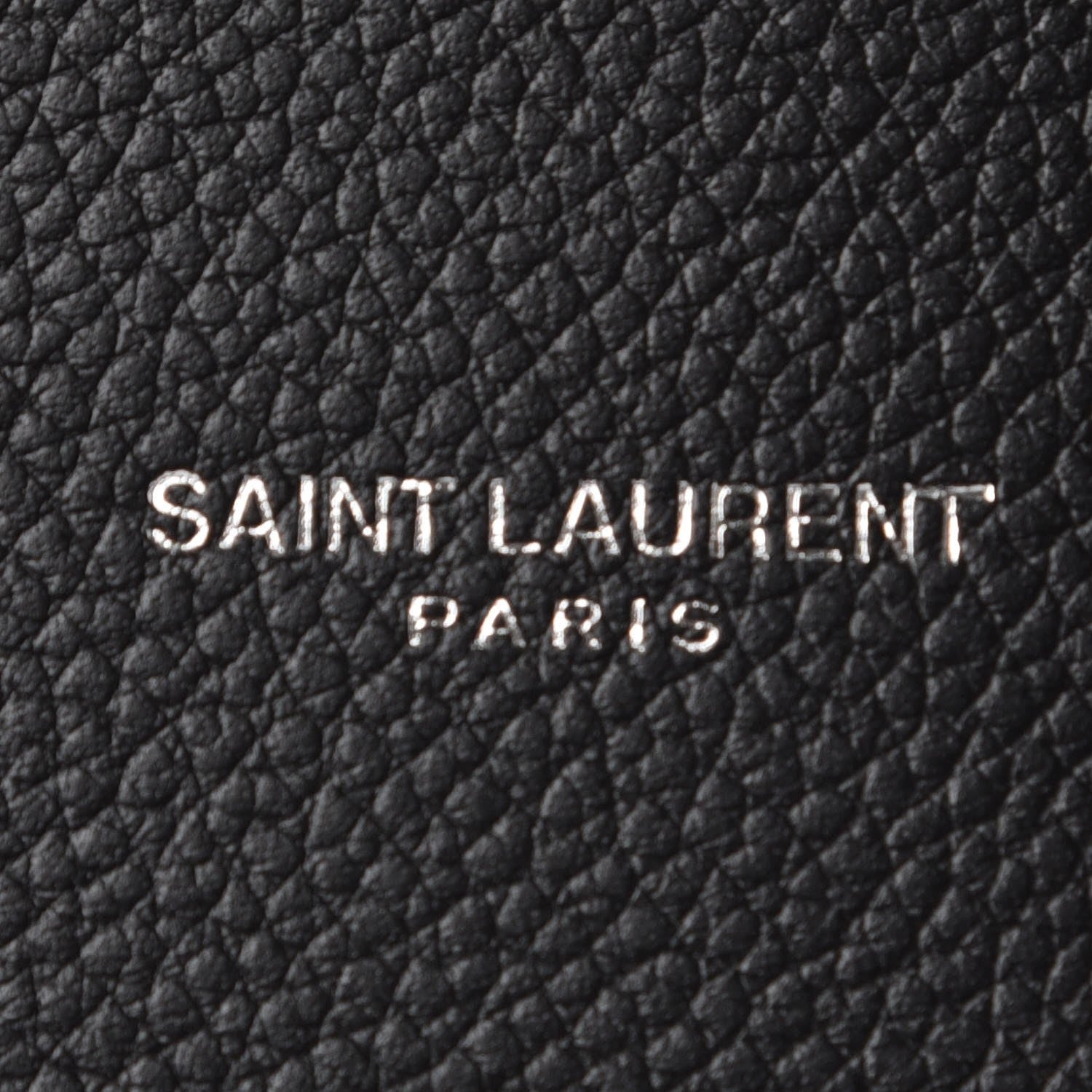 Saint Laurent Grained Calfskin Topstitch Small Sac De Jour Black Porcelain 7 of 9