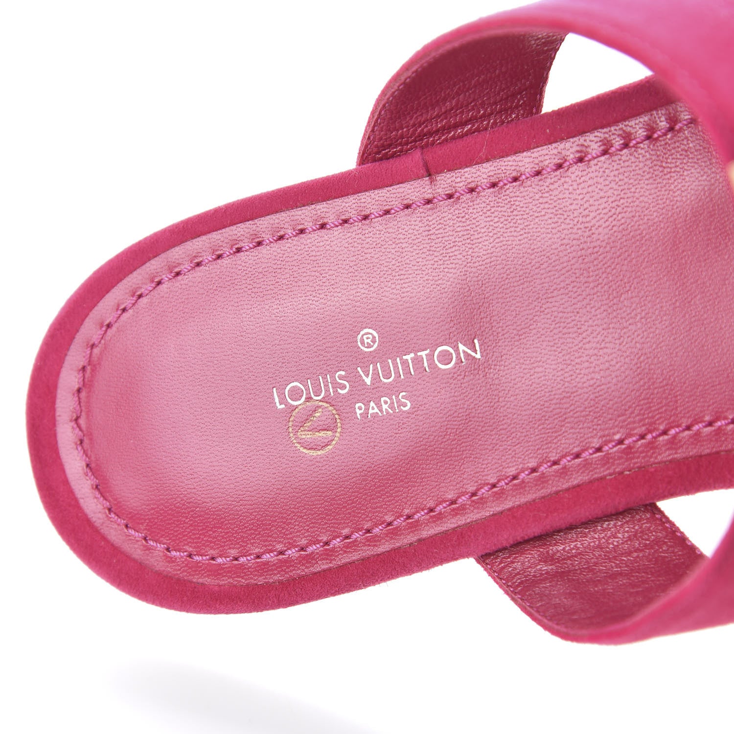 Louis Vuitton Suede Bahiana Flat Thong Sandals 39 Fuchsia 7 of 8
