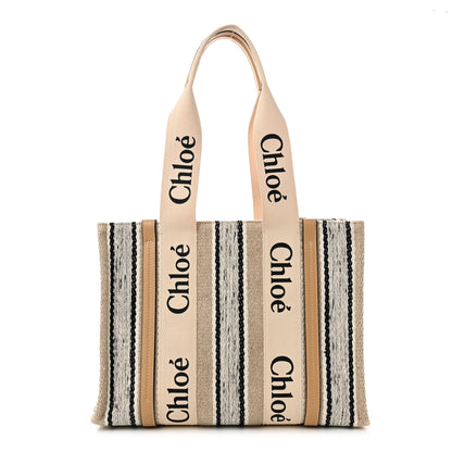 Chloe Knit Medium Woody Ribbon Tote Multicolor 1 of 10