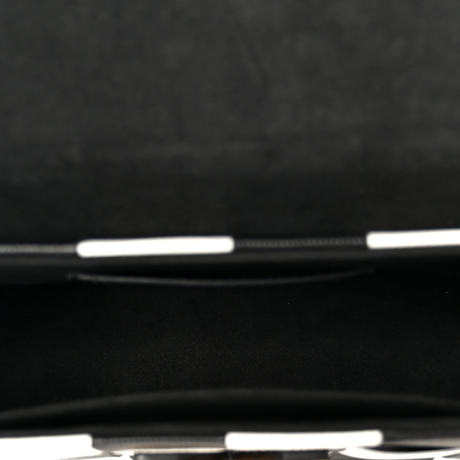Louis Vuitton Calfskin Damier Tressage Twist Shoulder Bag MM Black White 5 of 10