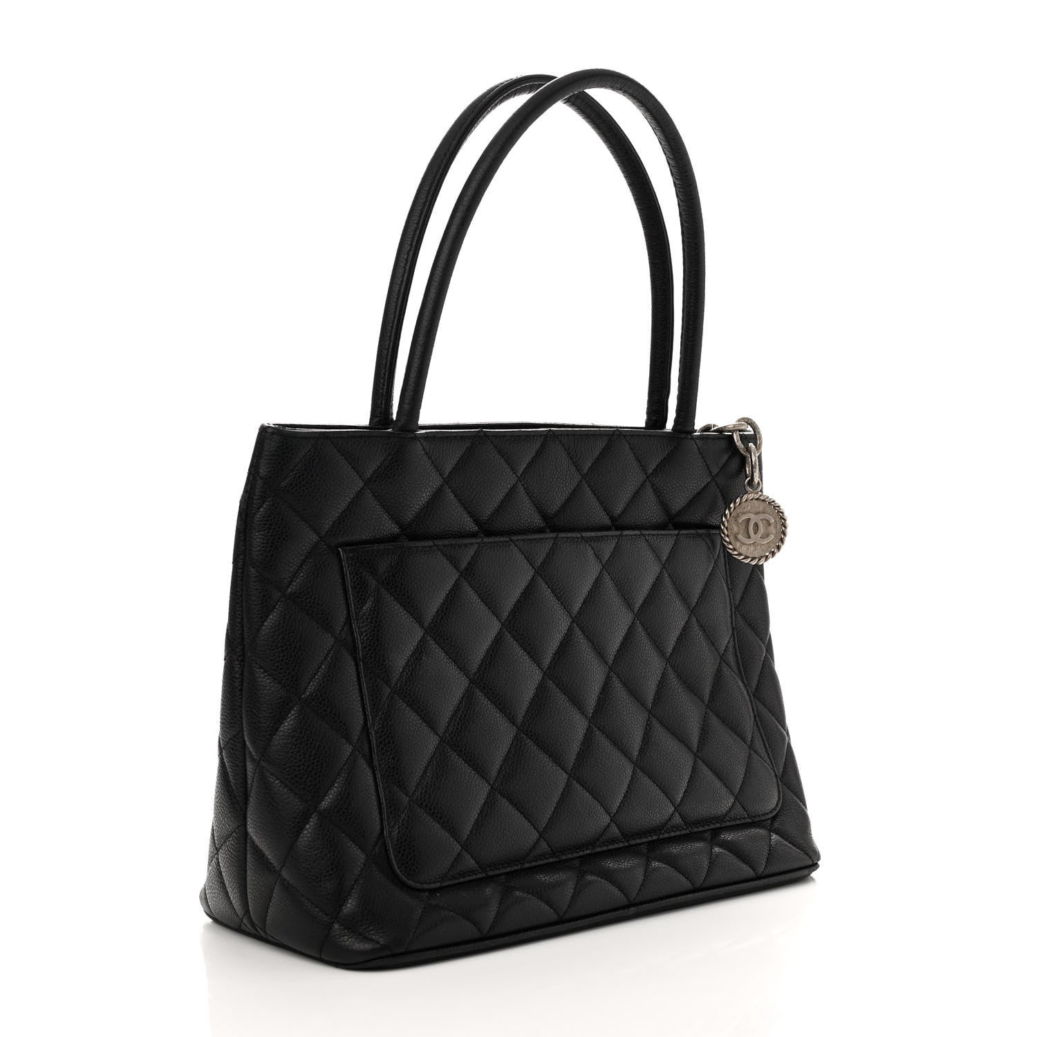 Chanel Caviar Quilted Medallion Tote Black 3 of 10