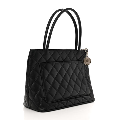Chanel Caviar Quilted Medallion Tote Black 3 of 10