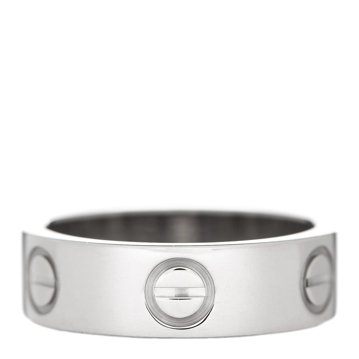 18K White Gold 5.5mm LOVE Ring 49 4.75