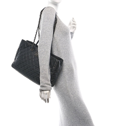 Chanel Caviar Quilted Large Coco Handle Shopping Tote Black 2 of 10