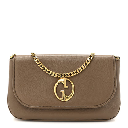 Gucci Cellarius Calfskin Medium 1973 Chain Shoulder Bag Marron Glace 1 of 15