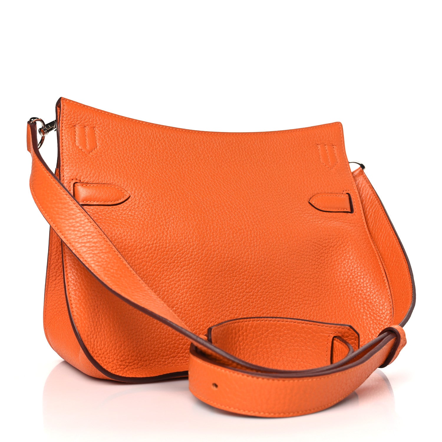 Hermes Taurillon Clemence Jypsiere 28 Orange 4 of 10