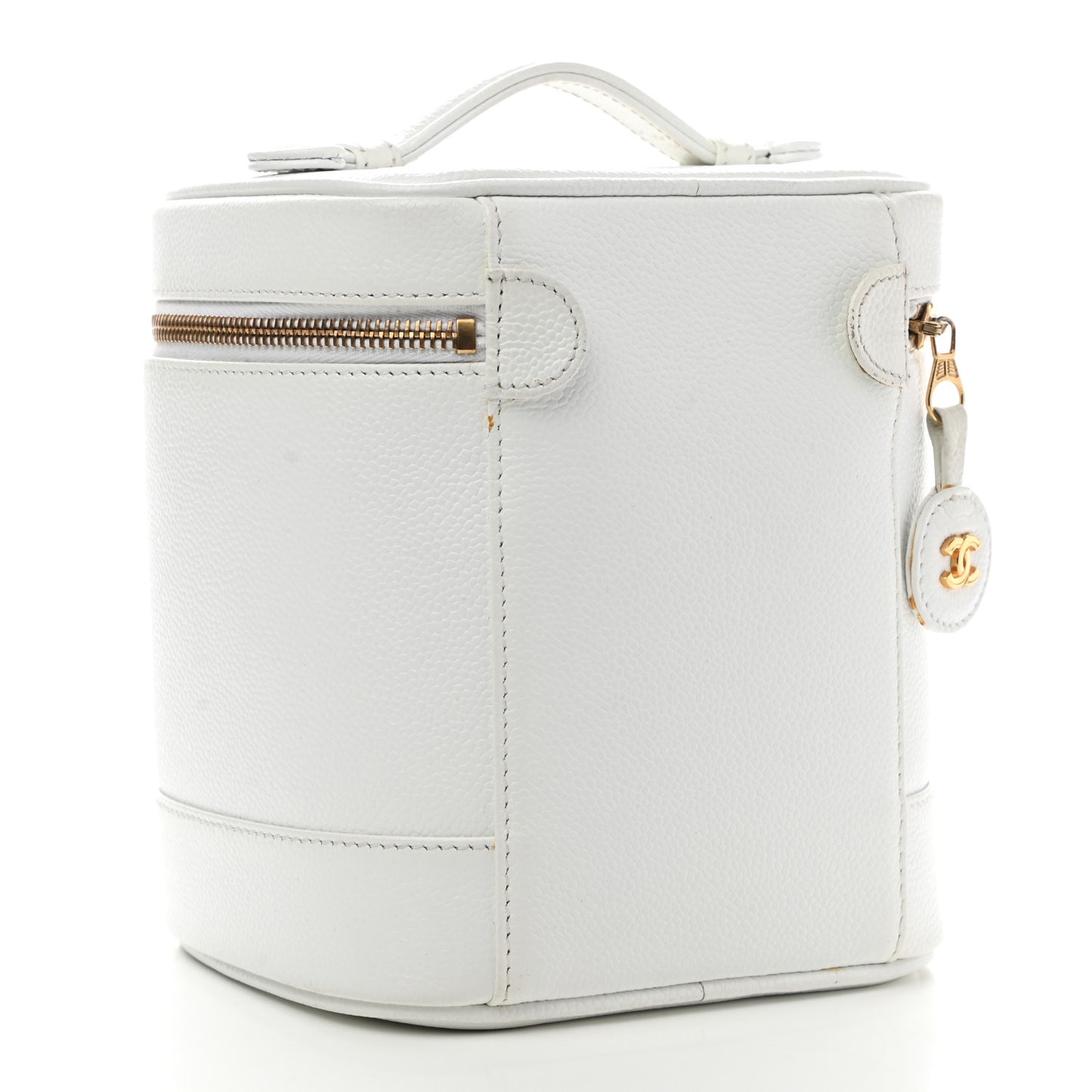 Caviar Cosmetic Vanity Bag White