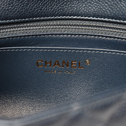 Chanel Iridescent Caviar Quilted Mini Rectangular Flap Blue 5 of 11