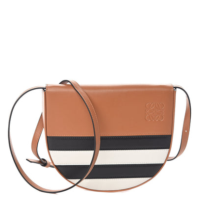 Loewe Calfskin Marine Stripe Mini Heel Shoulder Bag Tan 1 of 9