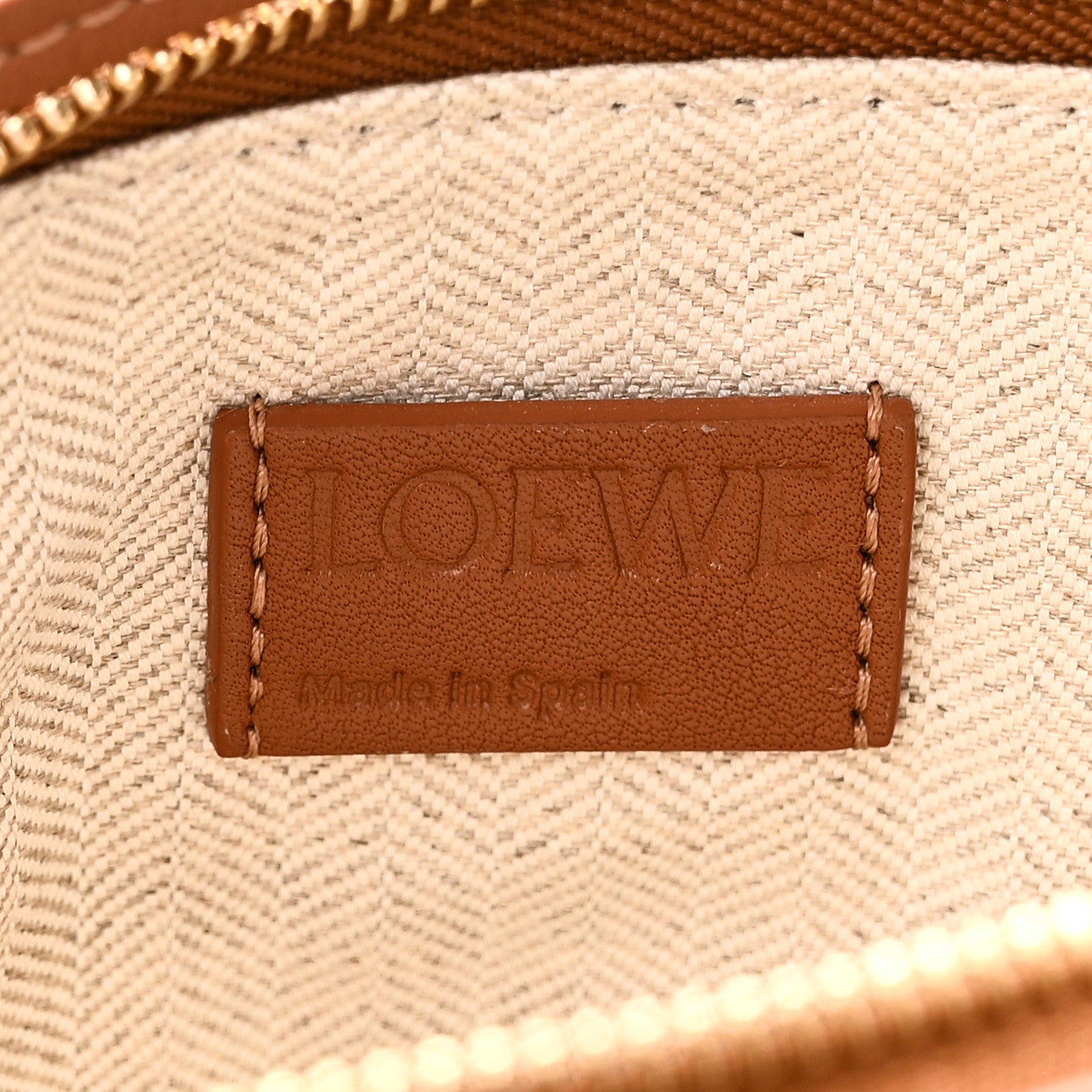 Loewe Calfskin Mini Hammock Hobo Tan 6 of 9