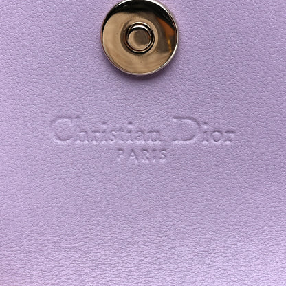 Christian Dior Lambskin Cannage Miss Dior Glycine Wallet Purple 6 of 9