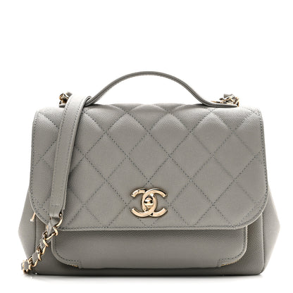 Chanel Caviar Quilted Medium Business Affinity Flap Grey 1 of 10